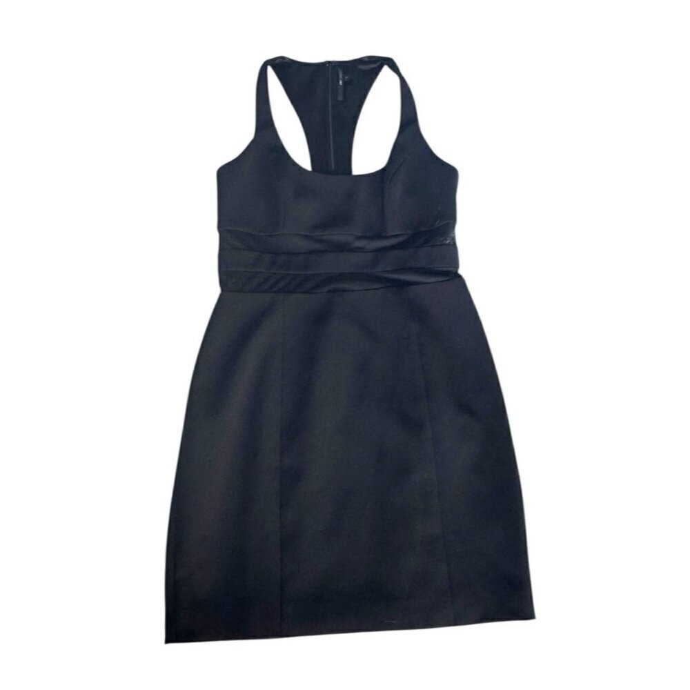 Jay Godfrey Womans Sz 6 Perot Black Mesh Insert Mini Dress Cocktail - Picture 9 of 9